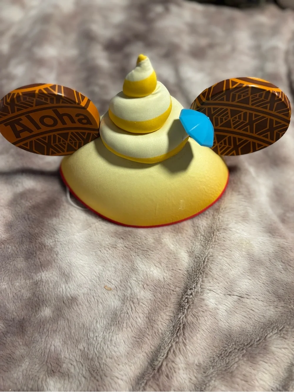 Disney Parks Aloha Dole Whip Mickey Ear Hat Pineapple Soft Serve